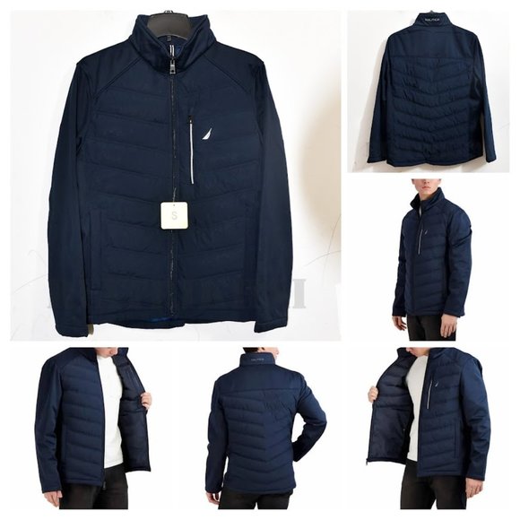 Nautica Other - BLUE NWT Nautica Men's Mix Media Jacket